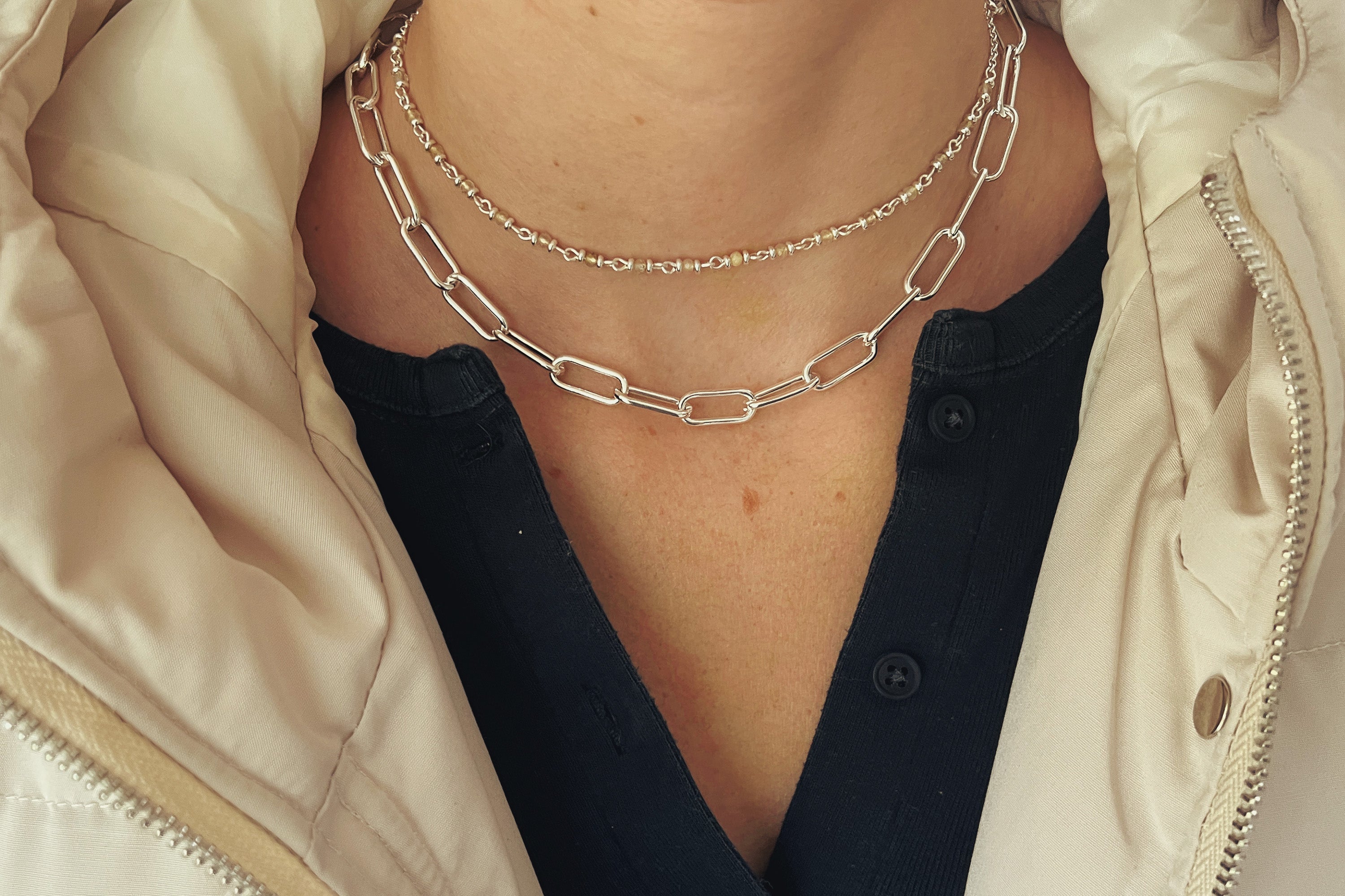 Panacea Citrine Silver Gemstone Necklace - Boho Betty