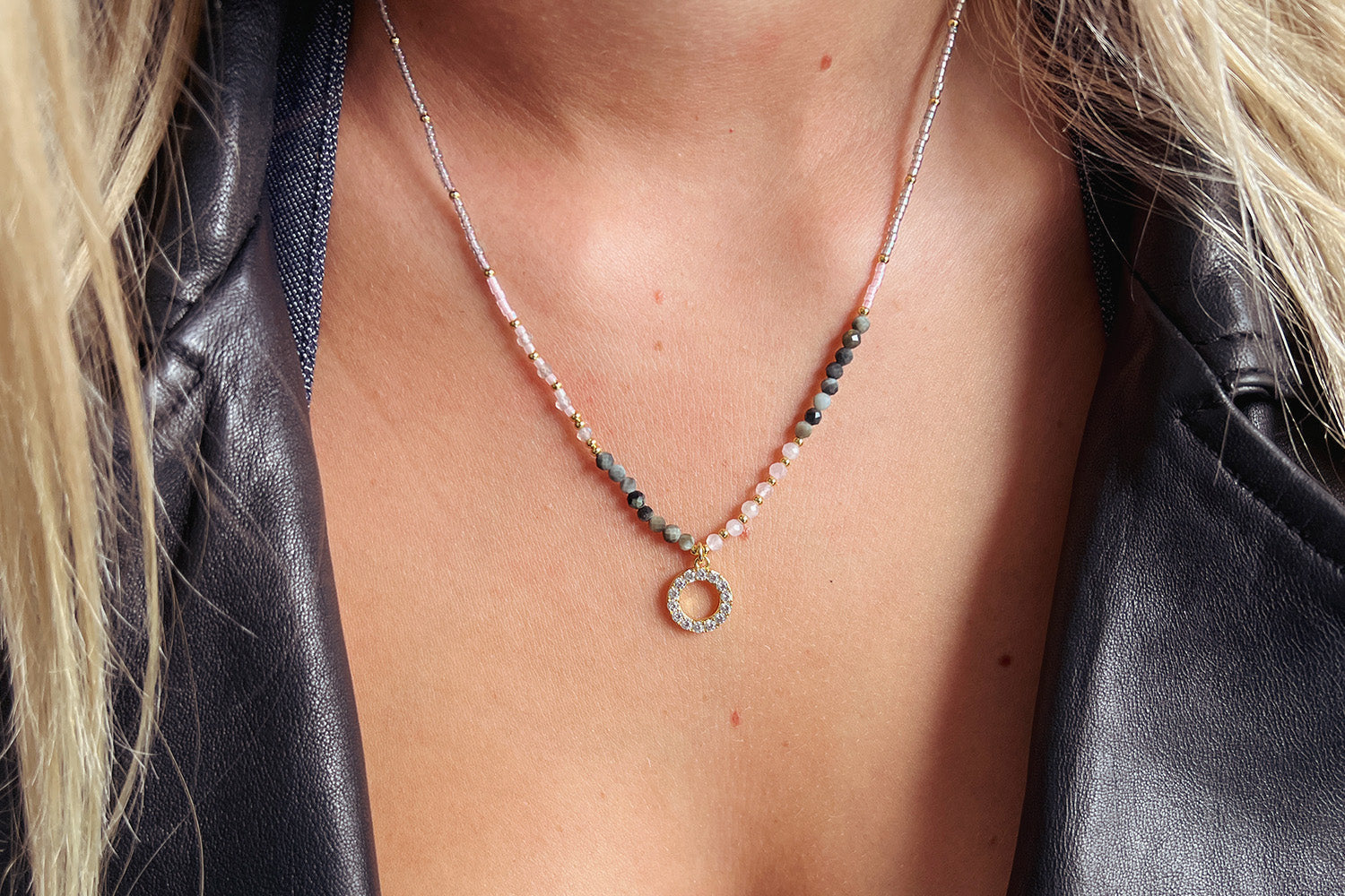 Shiva Pearl Gemstone Necklace - Boho Betty