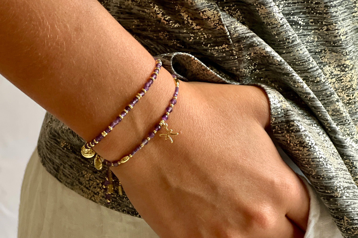 Zodiac Pisces Bracelet Stack - Boho Betty