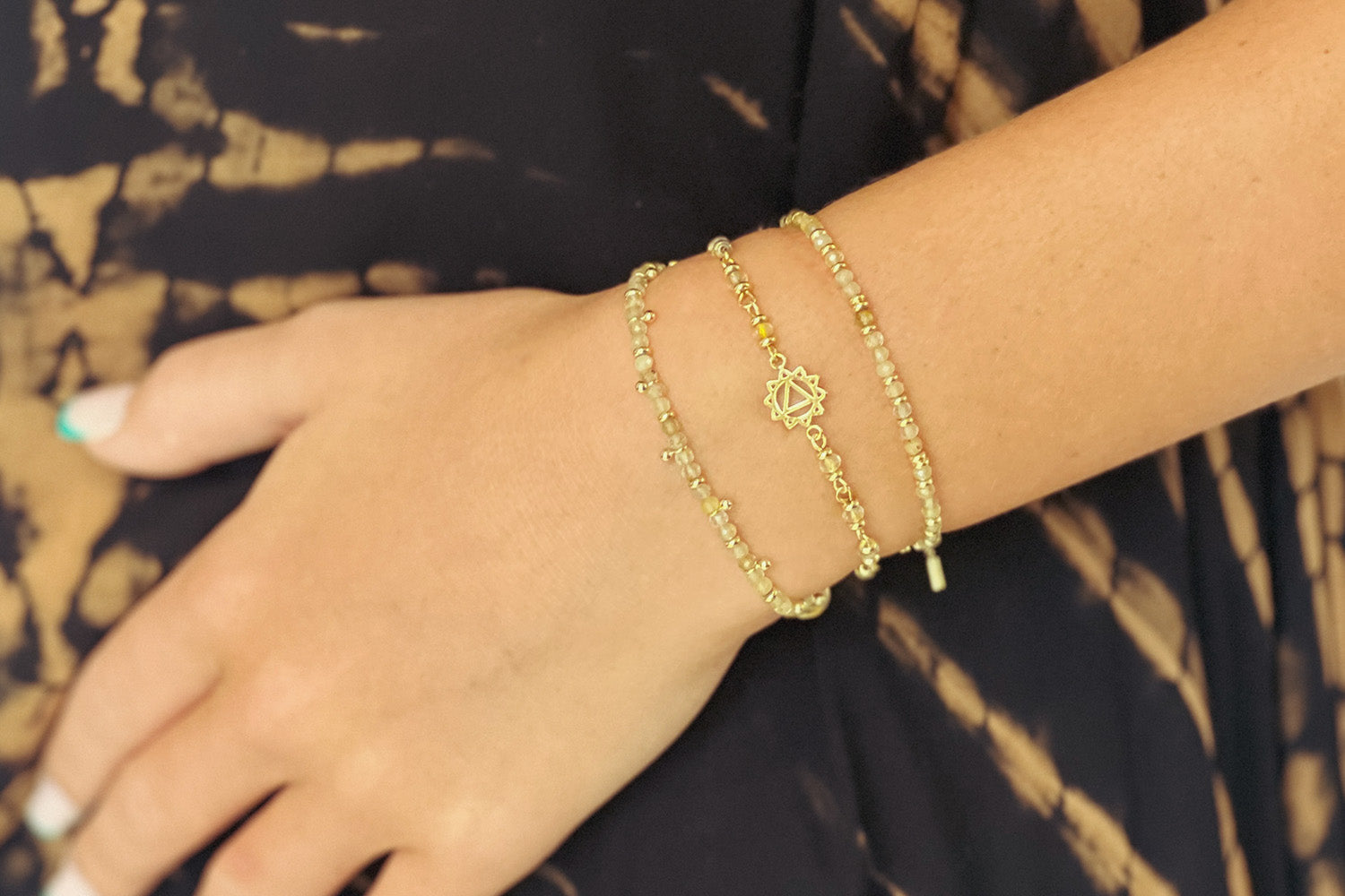 Solar Plexus Chakra Bracelet Stack - Boho Betty
