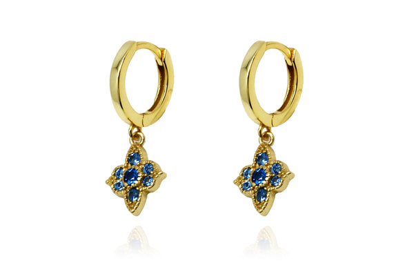 Discover 234+ sky blue stone earrings best
