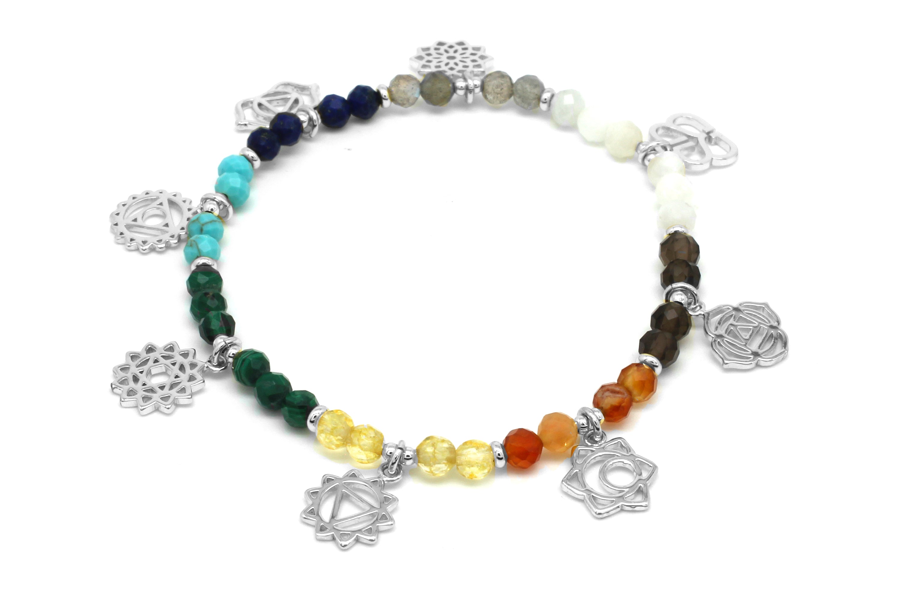 Buy GOOD.designs ® seven Chakra pearl bracelet made of real natural stones, energy  bracelet for men and women with all 7 main chakras Online at desertcartINDIA