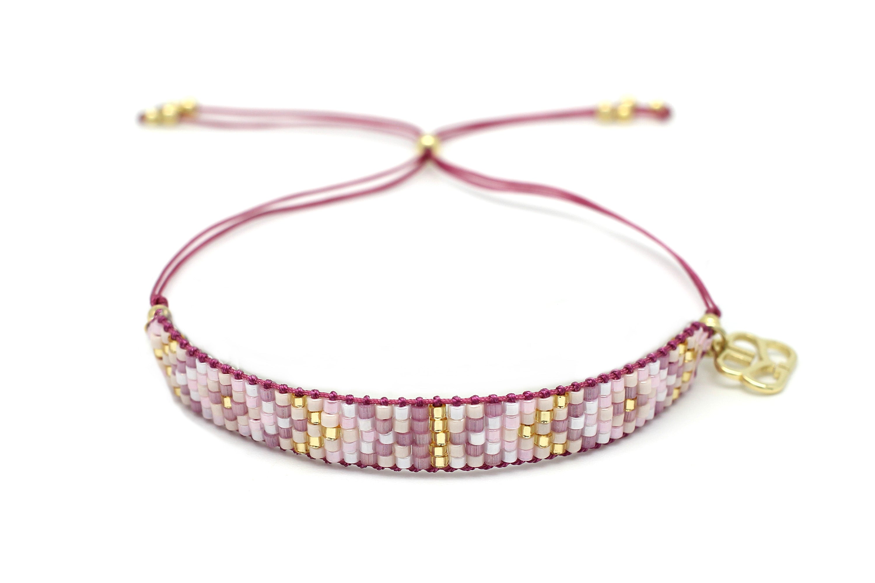 Matira Hot Pink Beaded Friendship Bracelet