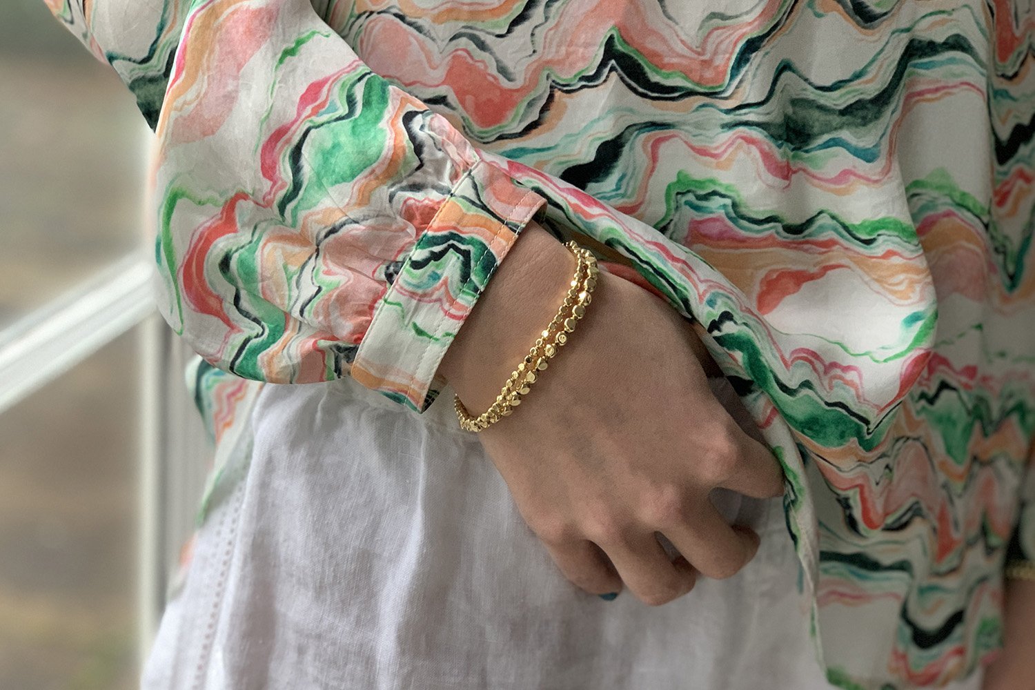 Sabal Major Gold Nugget Bracelet Set - Boho Betty