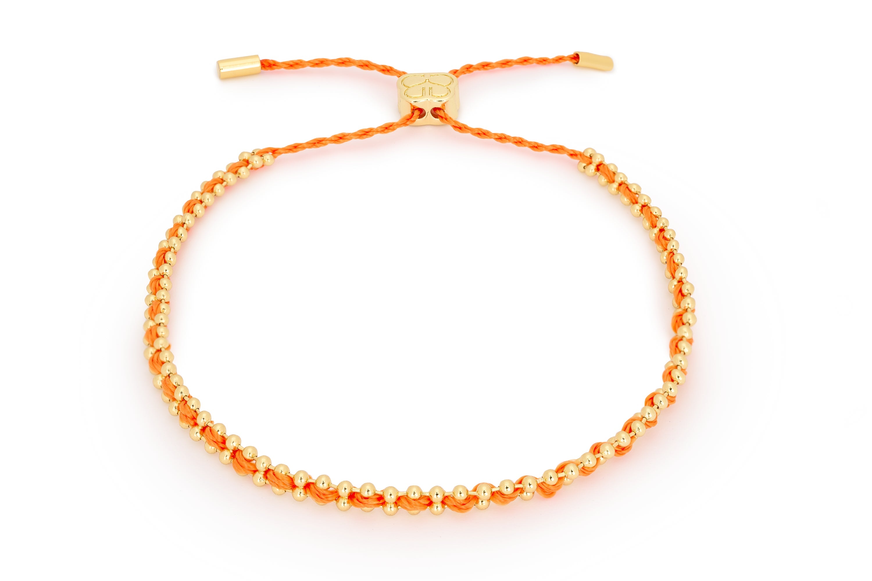 Braid Orange Gold Bracelet