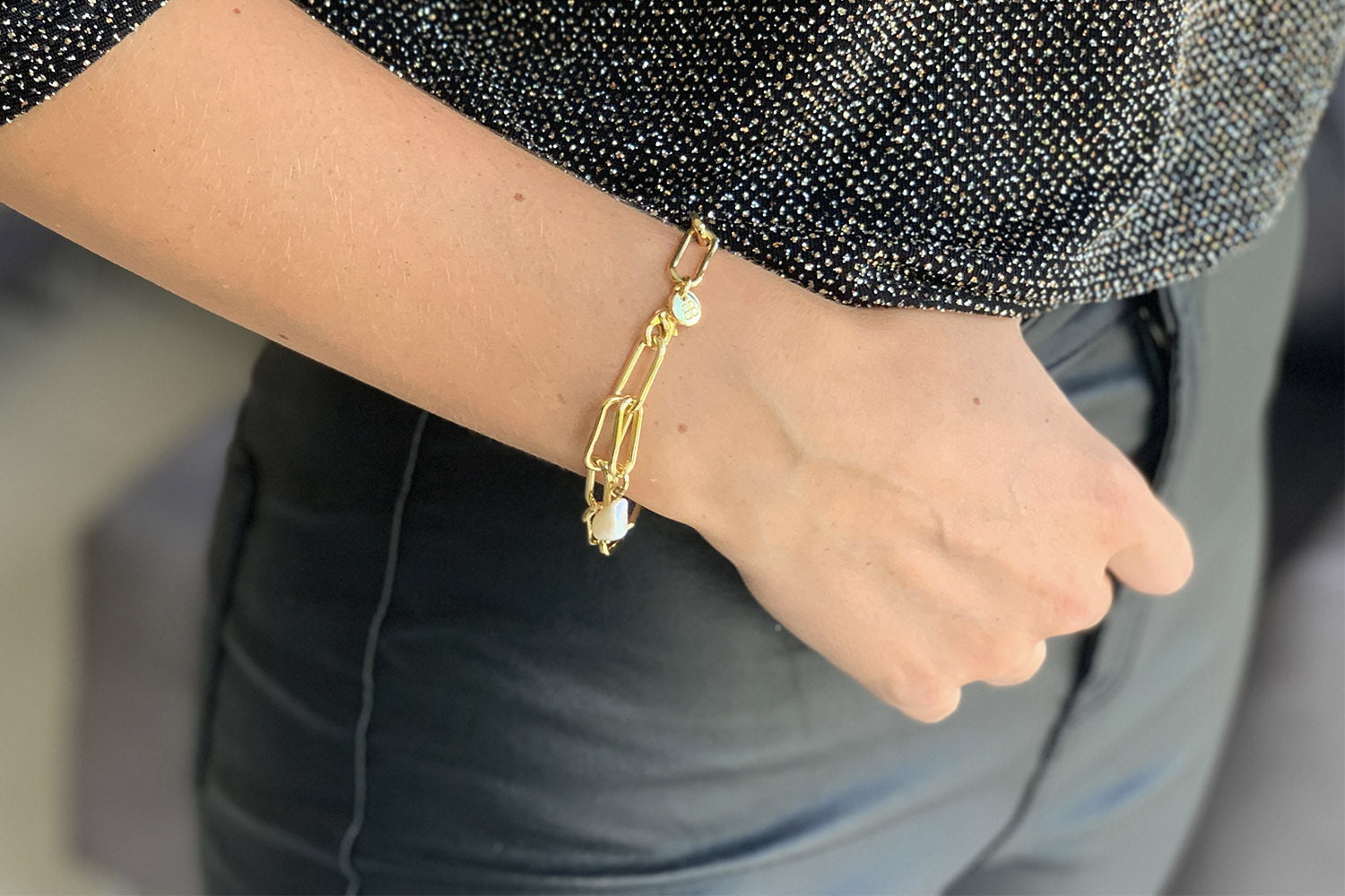 Ukelele Gold Chain Charm Bracelet - Boho Betty
