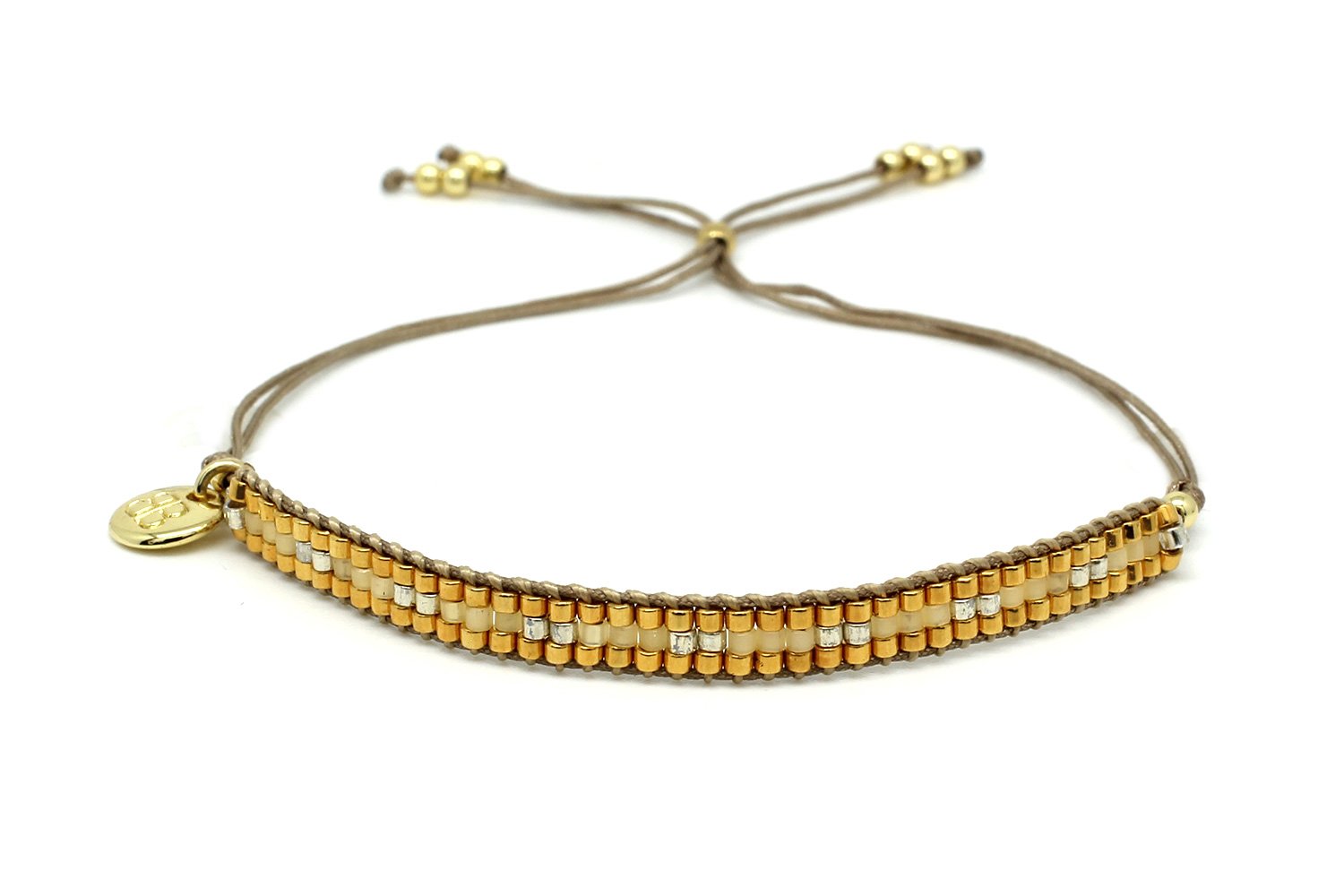 Starshine Gold Beaded Friendship Bracelet - Boho Betty