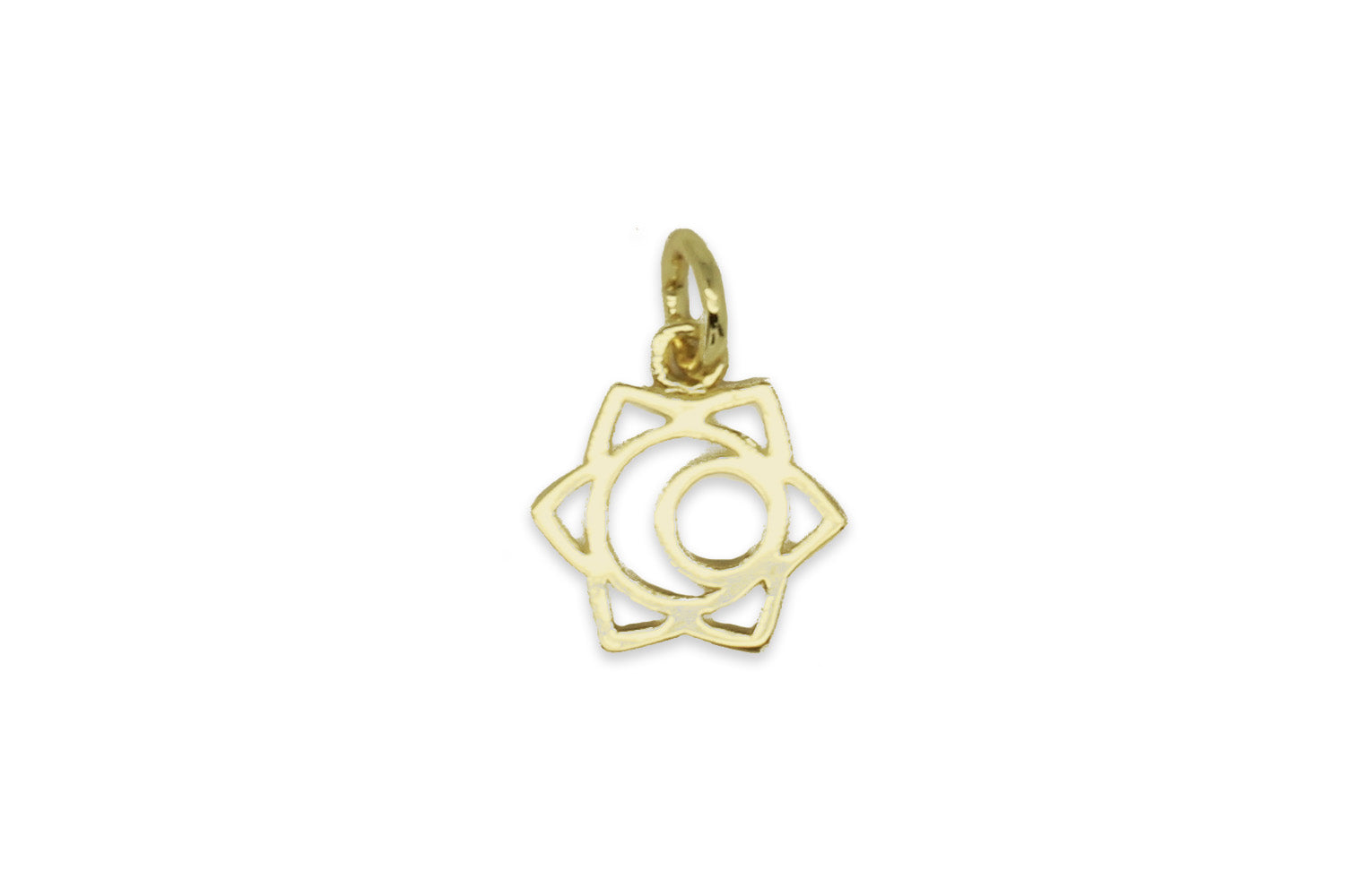 Sacral Chakra Gold Necklace Charm - Boho Betty