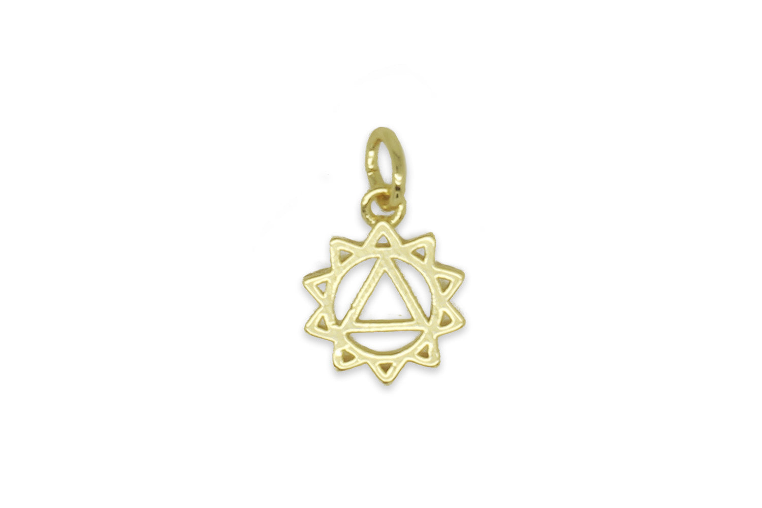 Solar Plexus Chakra Gold Necklace Charm - Boho Betty