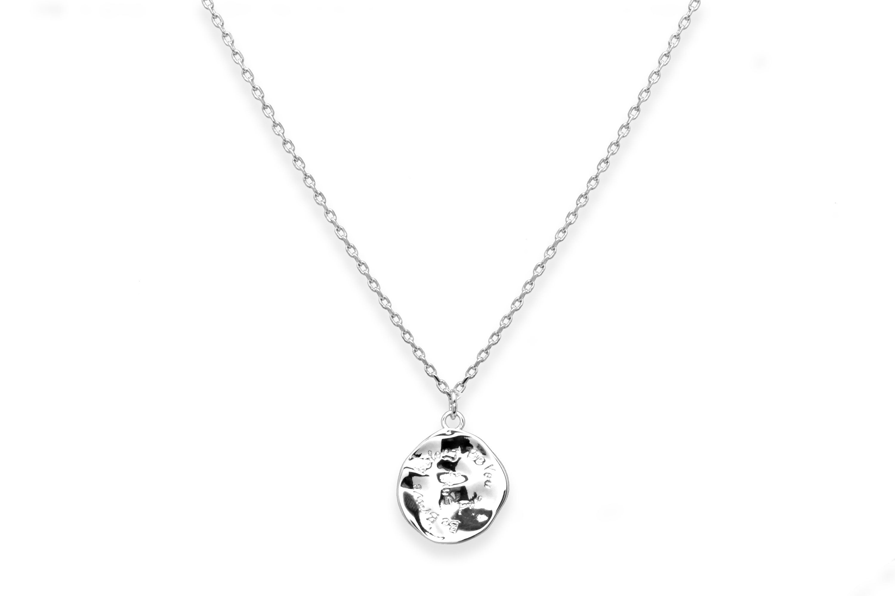Silver 'Be You' Pendant Necklace