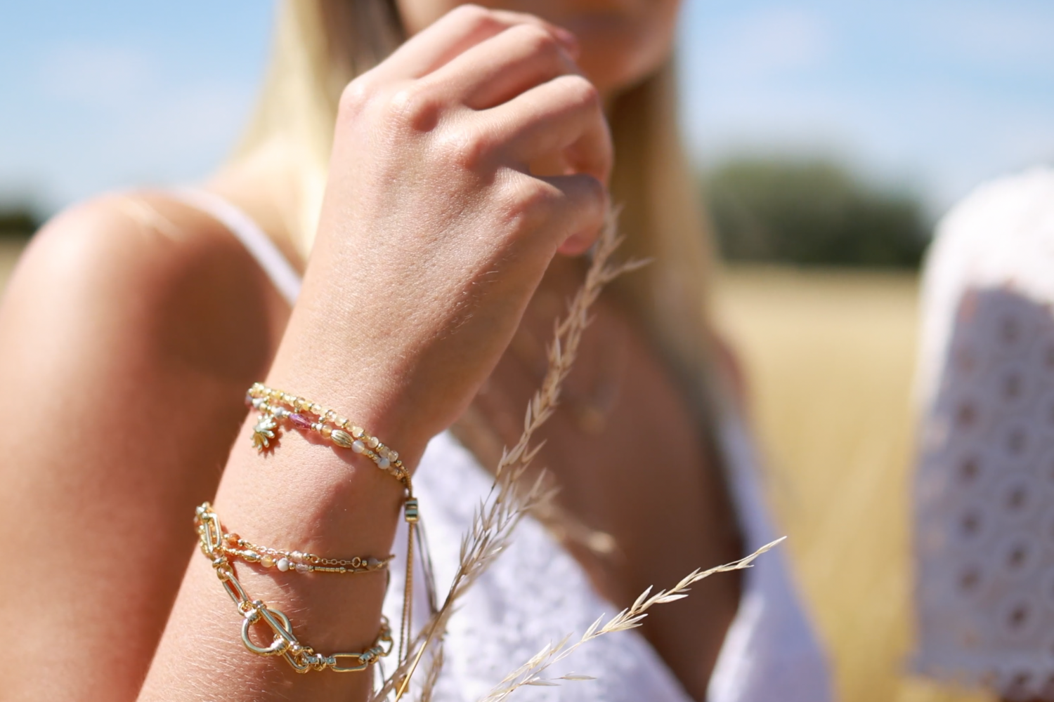 Goji Honey Beaded Friendship Bracelet - Boho Betty