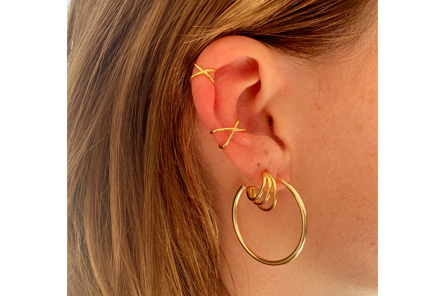 Shaye Gold Earring Cuff - Boho Betty