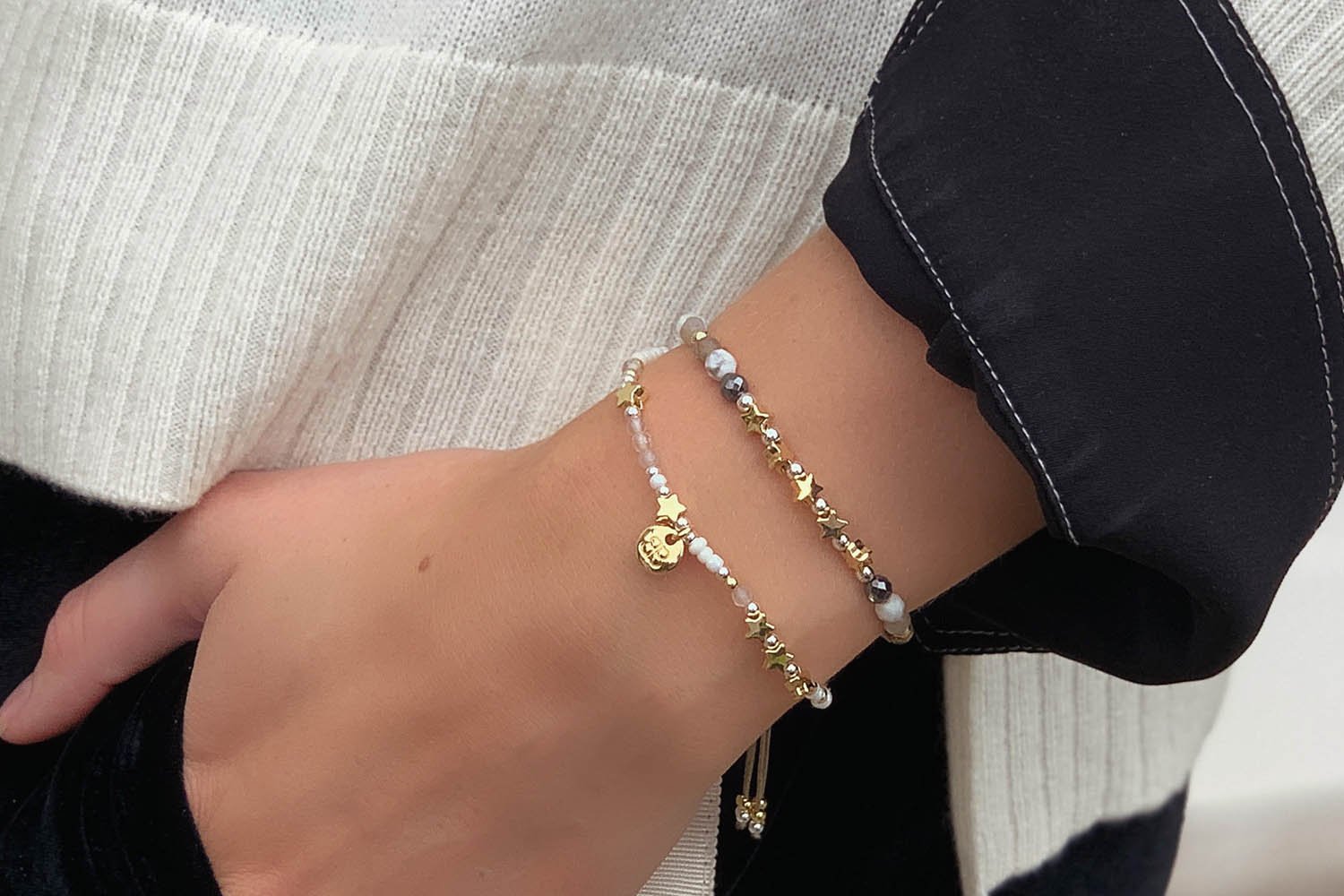 Sheraton Star Charm Gemstone Bracelet - Boho Betty