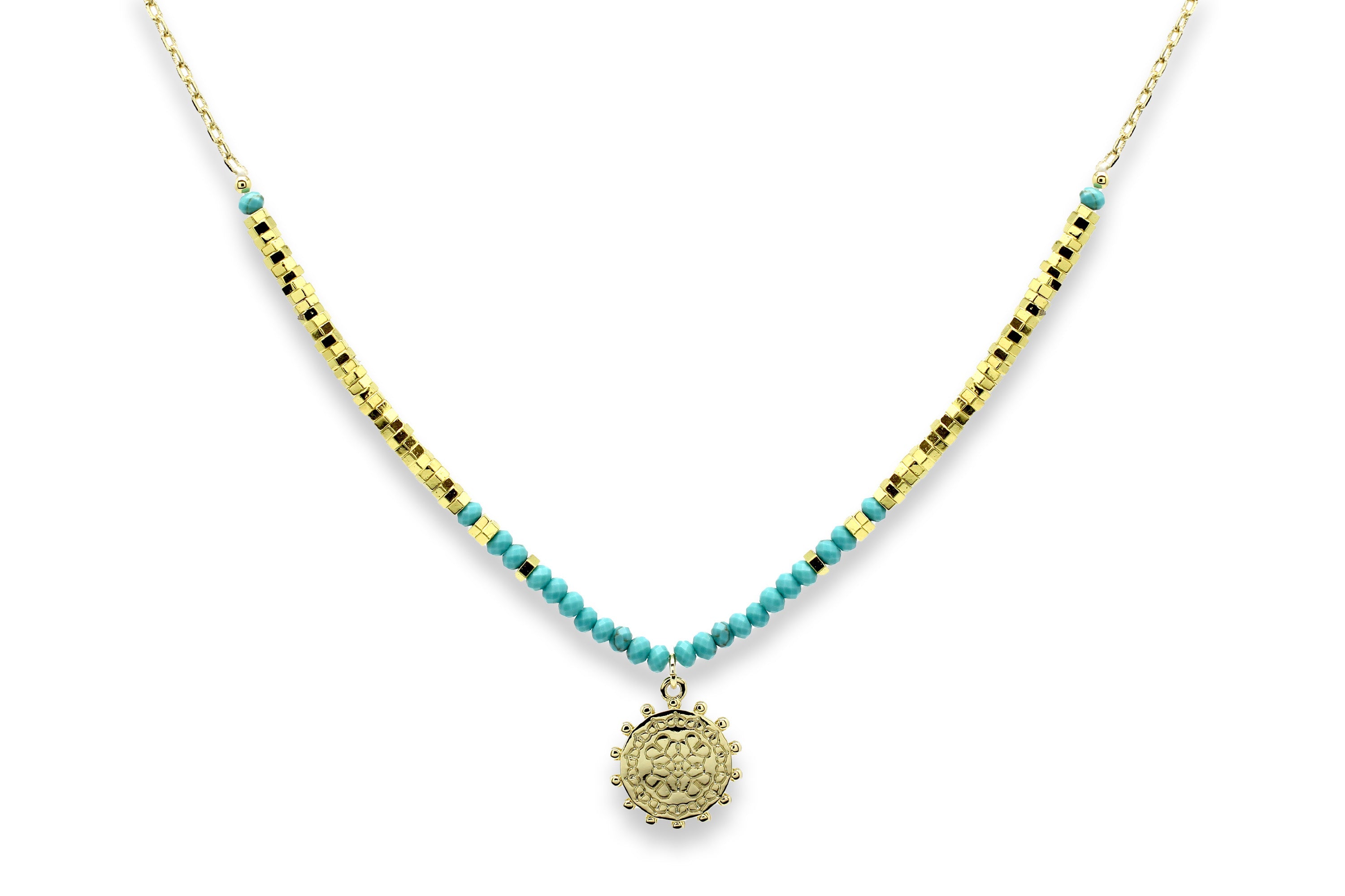 Hades Turquoise Pendant Necklace