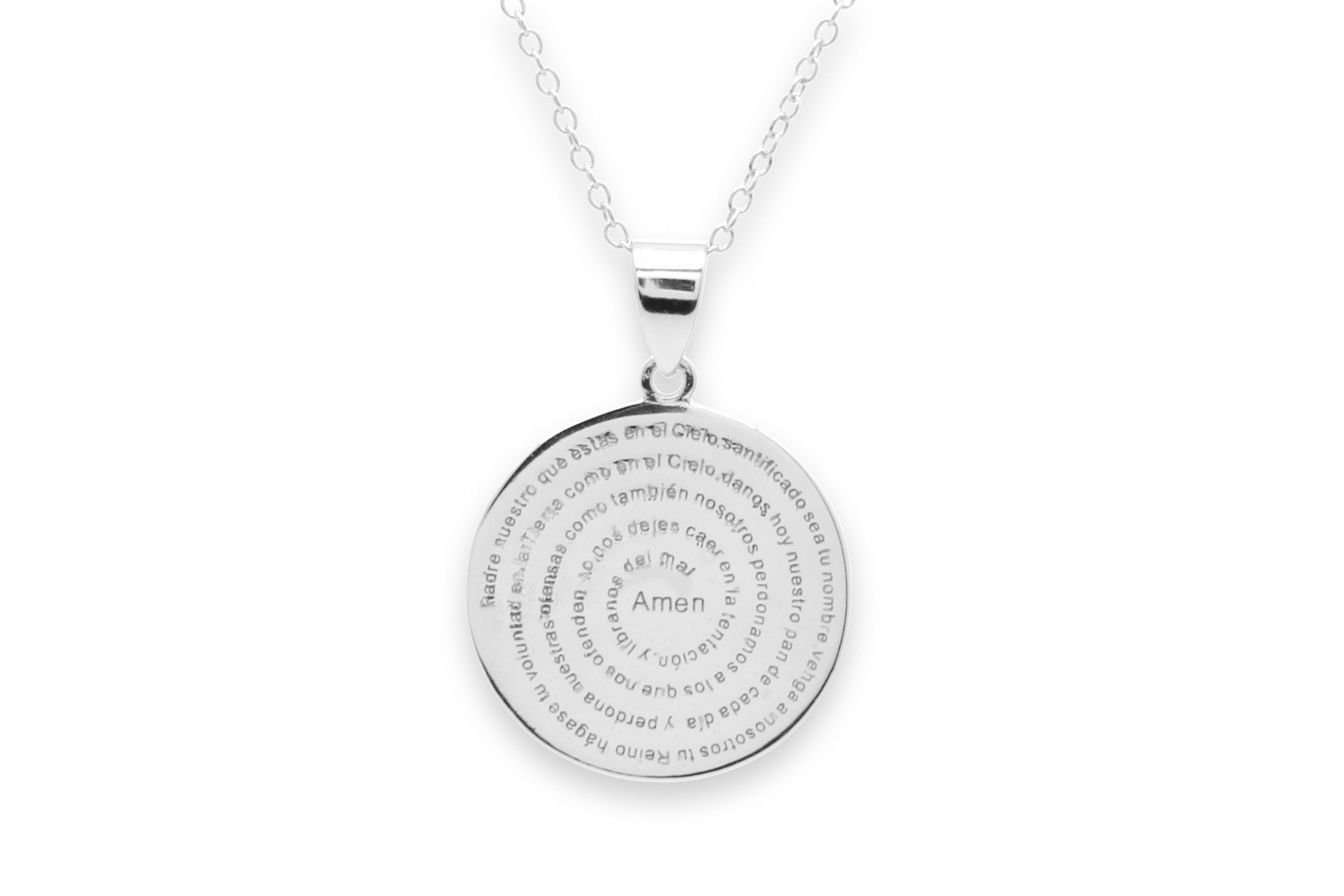 Engraved Silver Disc Necklace - Personalised Jewellery | The Silver Store