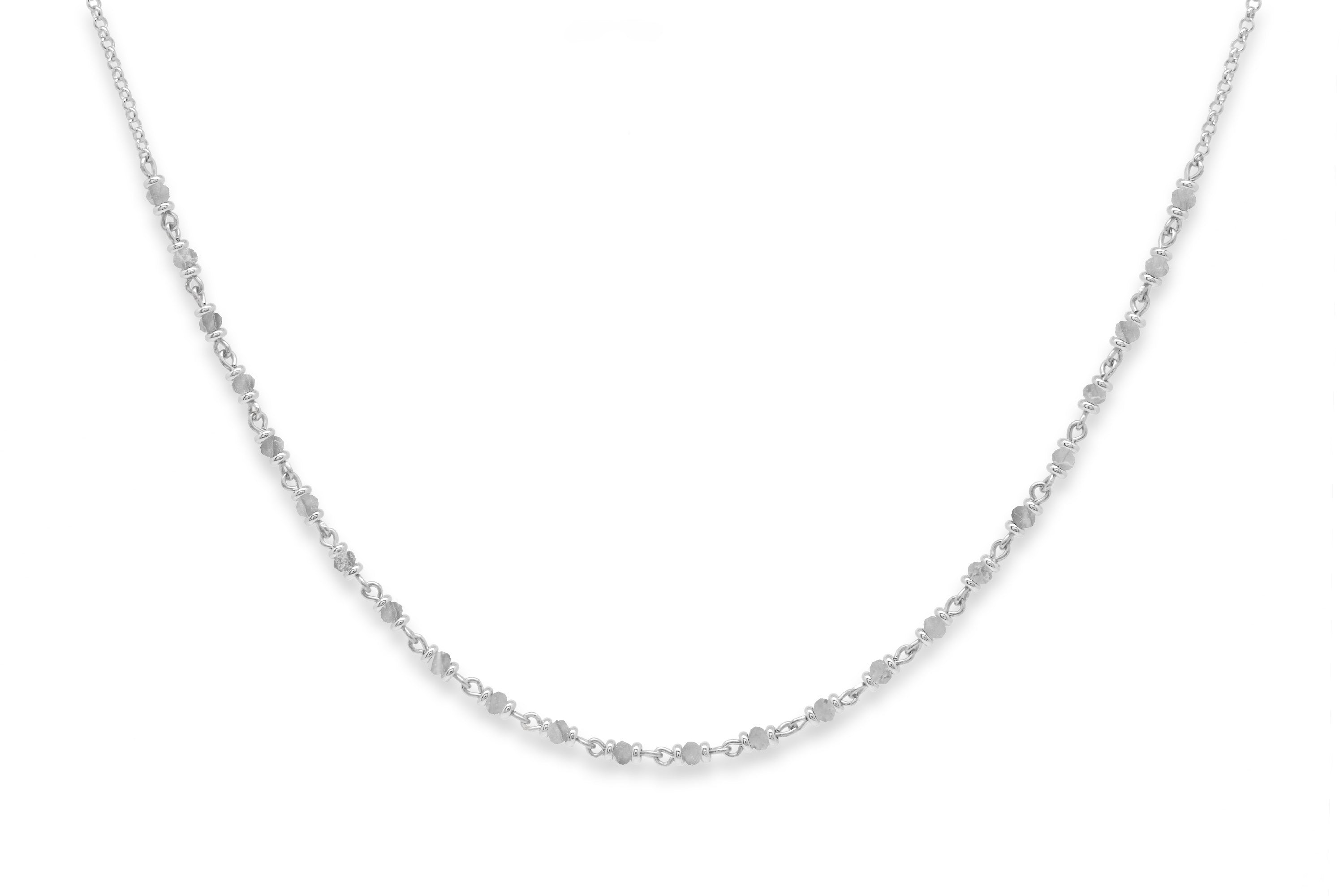 Panacea Labradorite Silver Gemstone Necklace