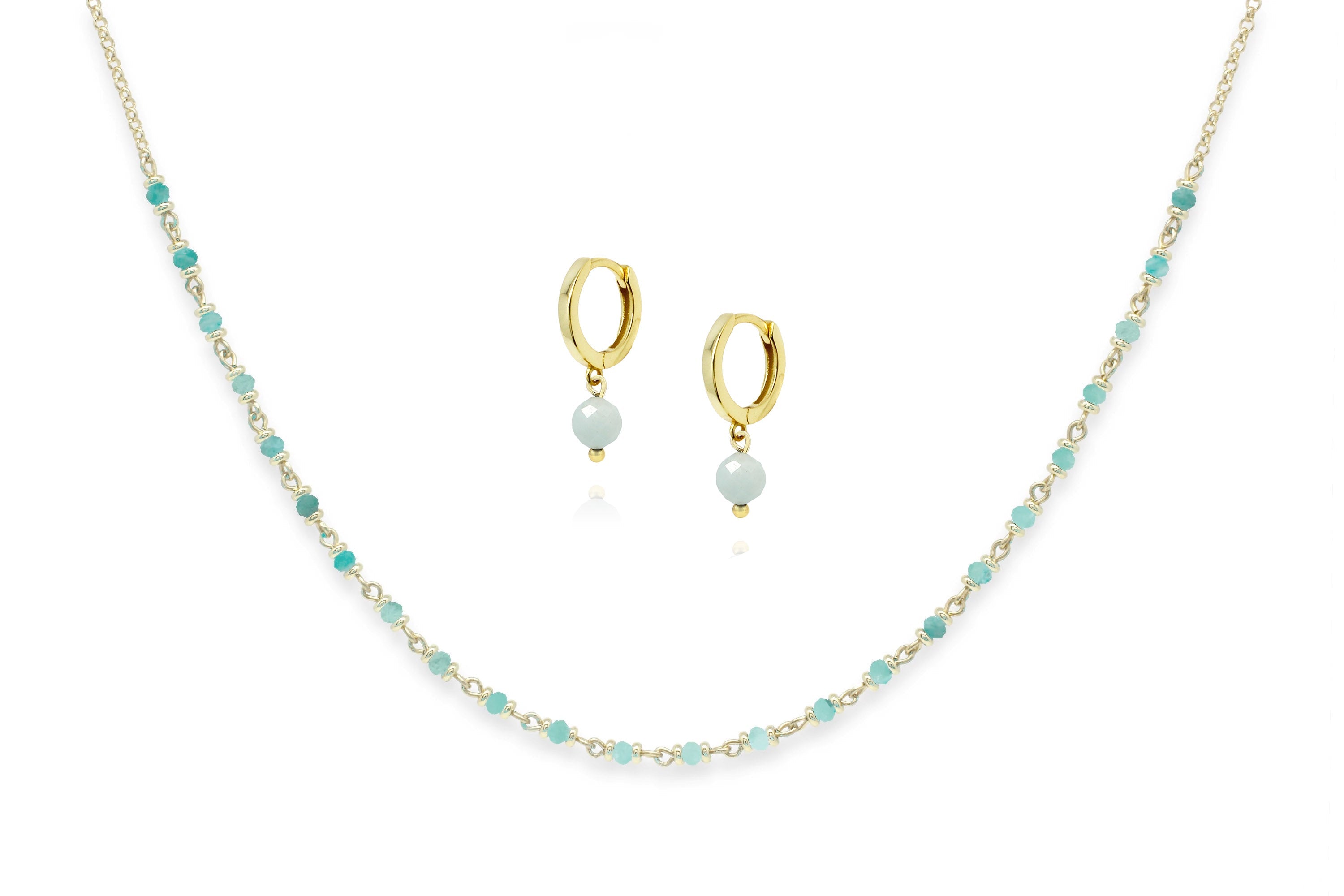 Amazonite Panacea Enchant Gold Set#color_Amazonite