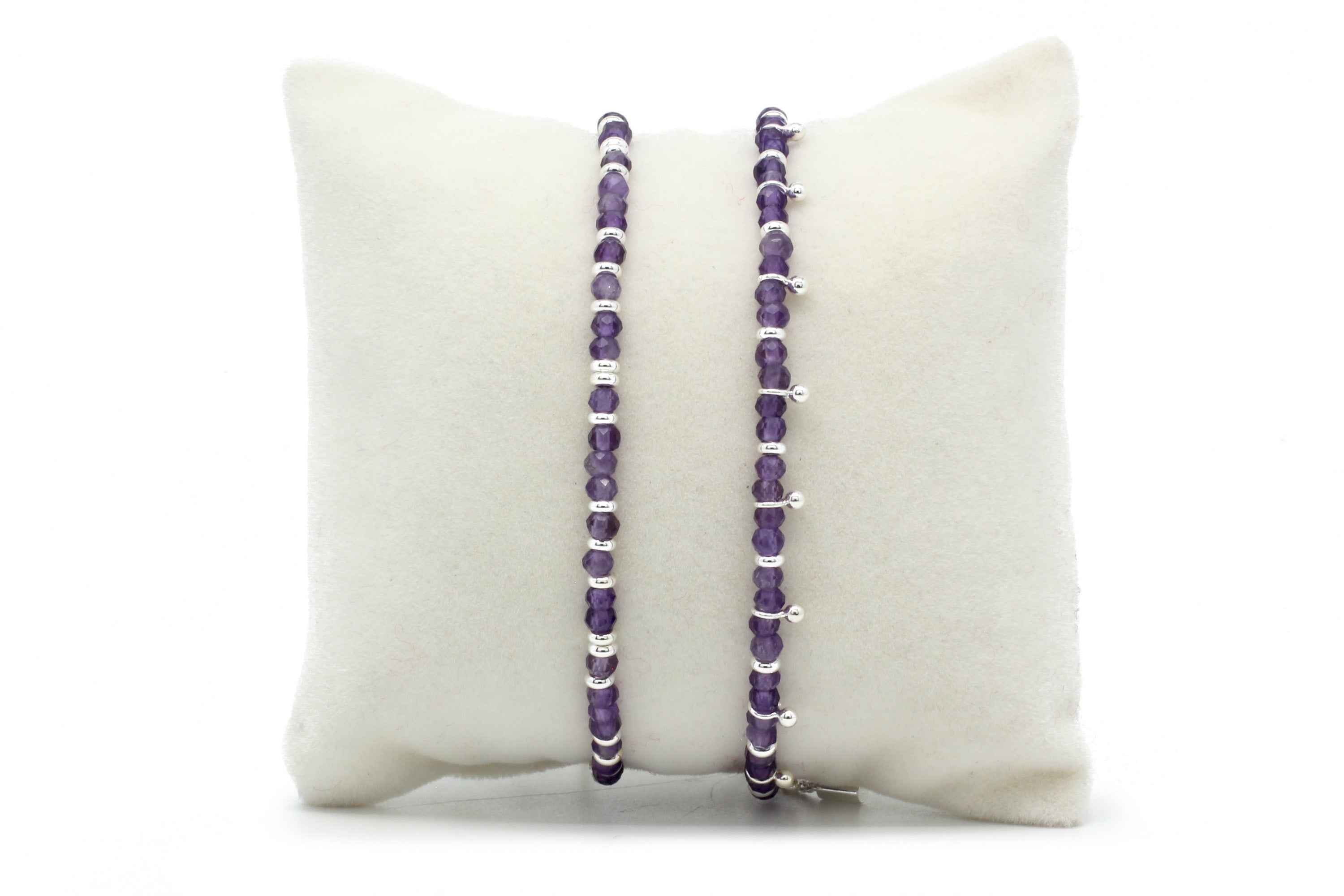 Serenity Amethyst Bracelet Stack - Boho Betty