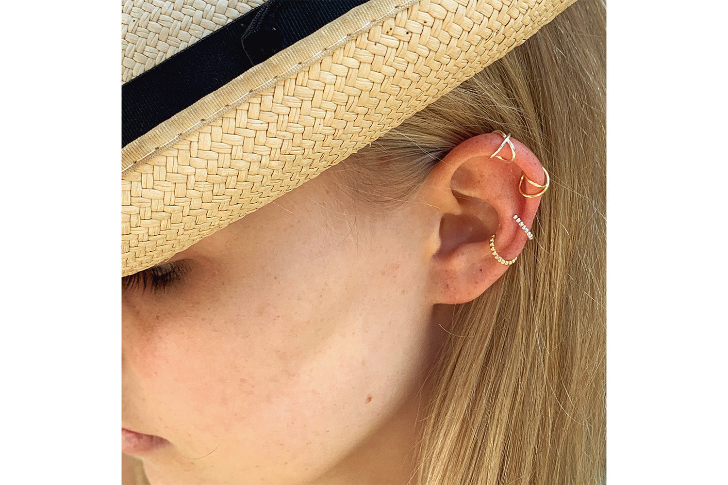 Shaye Gold Sterling Silver Earring Cuff - Single - Boho Betty