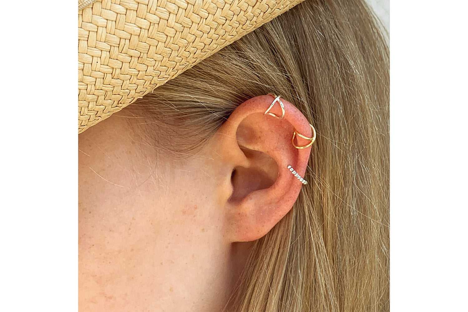 Shaye Gold Sterling Silver Earring Cuff - Single - Boho Betty